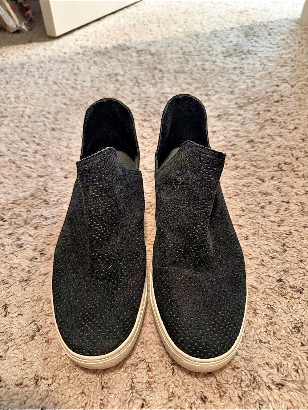 Steve Madden Wedgie-P Black Slip-On Wedge Sneakers